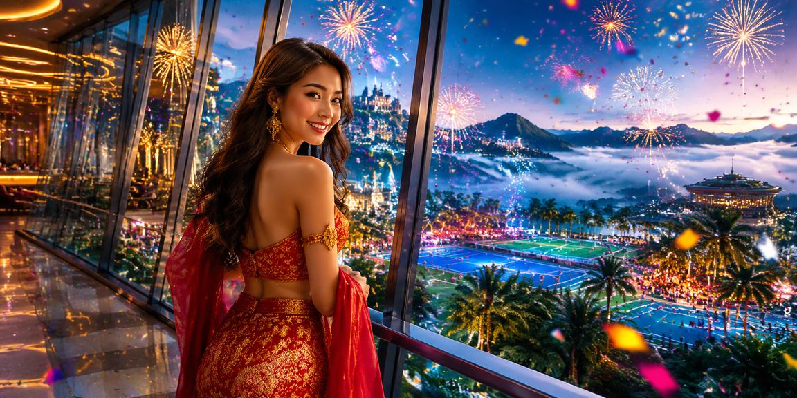 Pengguna melakukan pertaruhan dalam talian dalam suasana gaya Melayu di Genting Highlands