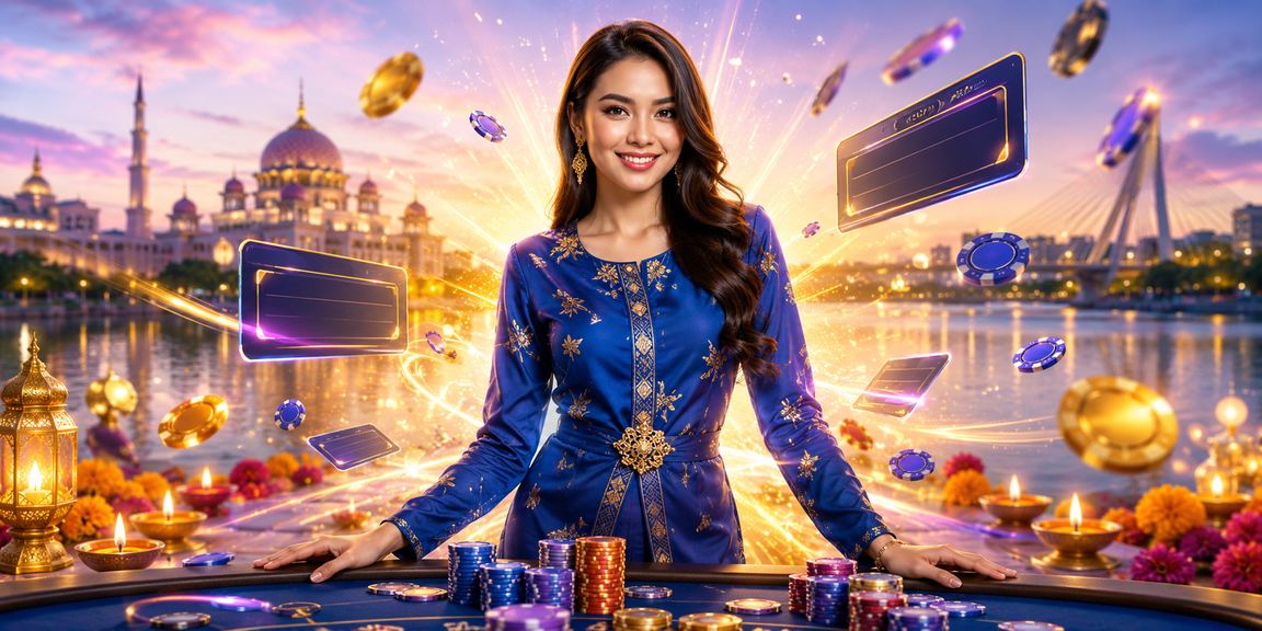 Pemain wanita berbaju kurung menikmati pertaruhan baccarat di Putrajaya dengan penuh gaya